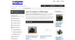 Desktop Screenshot of 1hvacpartsonline.com